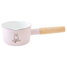 FUJIHORO Miffy 粉彩琺瑯牛奶鍋 (電磁爐適用), 粉紅色, 1個, 12cm