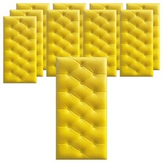 幸福商店 隔熱緩衝防撞壁紙 10入, 淺黃色