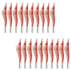 싸파 축광 에기 새우형 한치 갑오징어 야광 채비, 20개, T-12