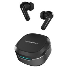 MONSTER 魔聲 Wireless 主動降噪 入耳式 耳機 Hybrid 六麥 遊戲模式 Type-C 10mm驅動單元 6H Playtime 黑色 MON-QM10-BK 一年保固