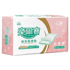 樂爾寶 保潔看護墊 成人寵物皆可用 加快吸收 高分子防護層 好定位不移位, 90  x 60cm, 1個, 10片