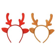 Mii Mii Party 聖誕髮箍2件組, 魯道夫鹿角, 1套