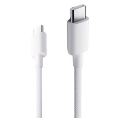 Xiaomi 小米 3A編織快充數據線, 白色 + 淺灰色, 1個, 1m