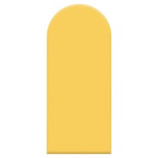 행복상점 충격완화 푹신한 충돌방지 벽지, 레몬 옐로우