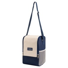 루미온 휴대용 보온보냉 물통 도시락 가방, 네이비, 1개