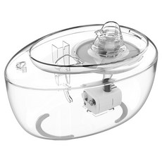 小鴨寵物循環飲水機, 透明灰, 1個