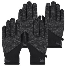 제코 R 발렌티노 마일드 스포츠 방한 글러브 양손 착용 세트, 블랙, 2세트