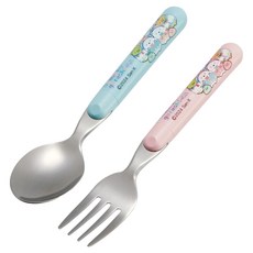 Skater 兒童用 SRFR1 角落生物, 混合色, 1套, 湯匙 + 叉子