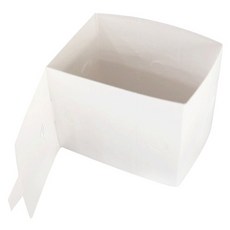 DesignPackage 鮮奶油切片蛋糕紙質固定座, 白色, 100個