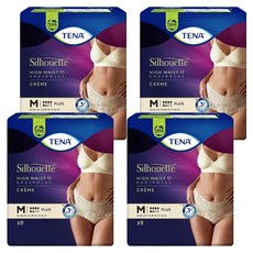 TENA 添寧 女用 玩色系列 敢動褲 成人紙尿布 香檳金, M, 9片, 4包