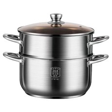 Livinew 不鏽鋼雙層蒸籠, 1個, 24cm