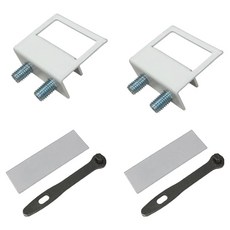 마터혼 창문 방충망 안전 잠금장치 세트, 화이트, 2세트