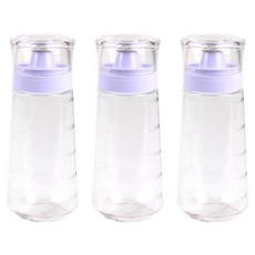 LivingDream 馬卡龍粉彩油醬分裝瓶 紫色, 3個, 250ml