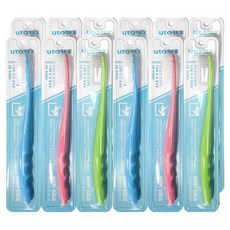 utoREX Plus 雙重超細大刷頭牙齦護理牙刷 隨機出貨, 12個, 1入