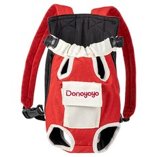 Bayler 便攜式外出寵物四腳背包, 紅白色, 1個