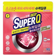 슈퍼딥큐 고농축 실내건조 세탁 캡슐세제 플라워코튼, 1개