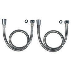 BATHROOM KNOWLEDGE 金屬軟管 夏洛特47 2入, 不鏽鋼, 0.7m