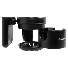 오가닉팩토리 3 in 1 멀티 유모차 컵 & 폰홀더, 블랙, 1개