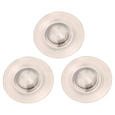 簡易生活 水槽排水口不鏽鋼蓋 小, 銀色, 3個