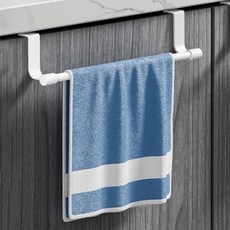 ROI Life 免鑽孔廚房紙巾毛巾架掛架門掛桿, 白色, 3個