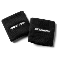 SKECHERS 運動護腕 2入, 黑色, 1個