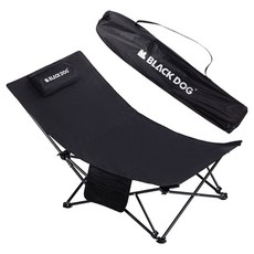 BLACK DOG 黑狗 斜躺露營午睡椅 BD108, 黑色, 1個