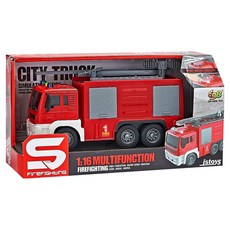 698 JIAN SHENG TOYS CITYTRUCK 1 ： 16 消防幫浦車 MX0325107, 紅色, 1個