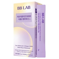 비비랩 뉴트리원 저분자 콜라겐 5000 식물성 멜라토닌 함유 14p, 84g, 1개