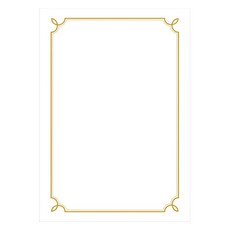 우현산업 금박 상장용지 02번 180g, 백색, 20개