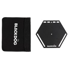BLACKDOG 멀티 캠핑 랜턴 스탠드 육각 트레이 BD274, 블랙, 1개