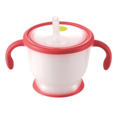 Richell 利其爾 嬰兒吸管式飲水杯, 粉色, 1個, 150ml