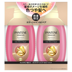PANTENE 潘婷 奇蹟系列閃耀護色洗護套組洗髮精 + 護髮乳, 880ml, 1組