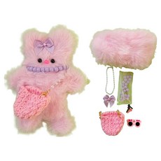 Mori's House 可愛娃娃製作DIY套組 包包熊, 粉紅色, 1套