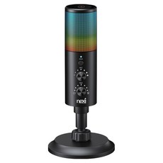 넥시 RGB 게이밍 마이크 NX1332, 블랙, NX-A3202