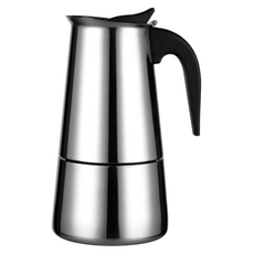 Edish 不鏽鋼摩卡壺/咖啡壺 600ml, 銀色, 1個