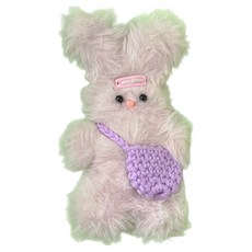 모리의집 귀여운 모루 인형 제작 DIY 세트, 크로스백 토끼 핑크, 1세트