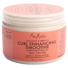 Shea Moisture 椰油牡丹保濕柔順造型霜 捲髮適用, 340g, 1個