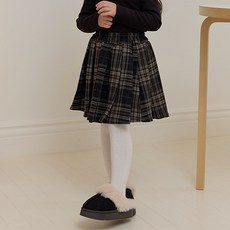 베베쥬 아동용 긱스 체크 스커트