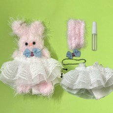 Mori的家 可愛娃娃製作DIY套組, 連衣裙兔子公主 粉紅色, 1套