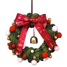 MaDaKkuMi 聖誕節毛根花環 DIY 套組, 3 綠色, 1套