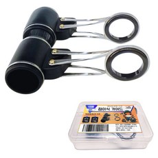 히트페이스 리필형 원투대 접이식 꼽기형 가이드 2종 세트 G-03, 블랙, 1세트