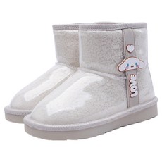 SHOELAMODE 兒童用大耳狗透明保暖靴