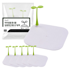 Hi Uncle 豆芽菜造型防臭排水孔蓋 6入組, 白色