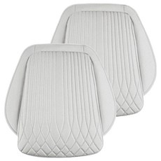 카사장 안밀 자동차 방석 앞열 1인용, 오프화이트, 2개