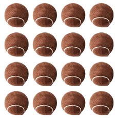 마메 얇은 의자다리 미니 테니스공 의자발 커버, 브라운, 16개