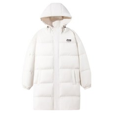 지프스피릿 남녀공용 후디 롱패딩코트