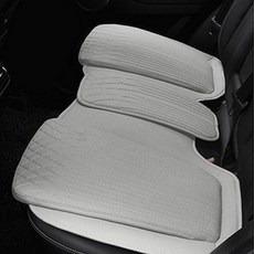 汽車社長 防滑汽車坐墊 後座三人座, 米白色, 1個