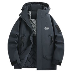 Jeep 男女通用鋪棉內裡戶外連帽夾克