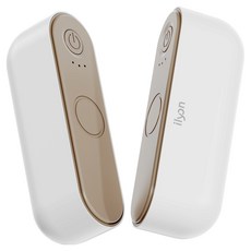 일리온 듀얼 마그네틱 충전식 휴대용 무선 핫팩 손난로, 화이트