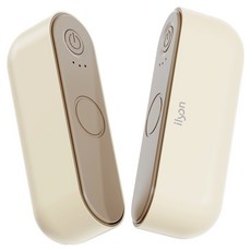 일리온 듀얼 마그네틱 충전식 휴대용 무선 핫팩 손난로, 아이보리